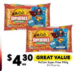 Drakes Mccain super fries offer