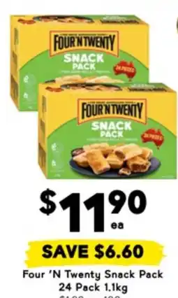 Drakes Four 'n twenty snack pack offer