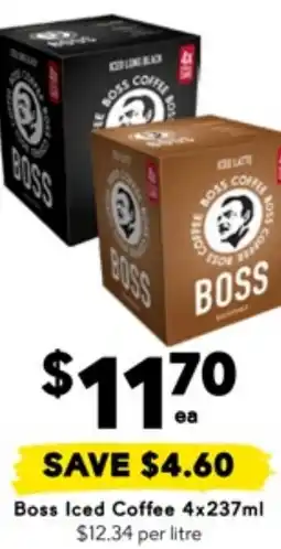 Drakes Boss iced coffee offer