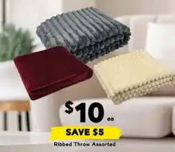 Drakes Ribbed throw assorted offer