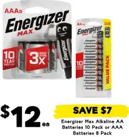 Drakes Energizer max alkaline aa batteries offer