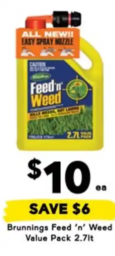 Drakes Brunnings feed 'n' weed offer