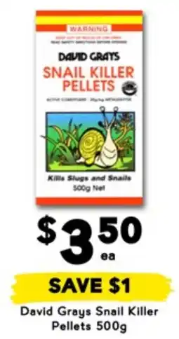 Snail killer pellets