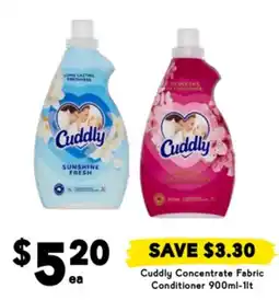 Drakes Cuddly concentrate fabric conditioner offer