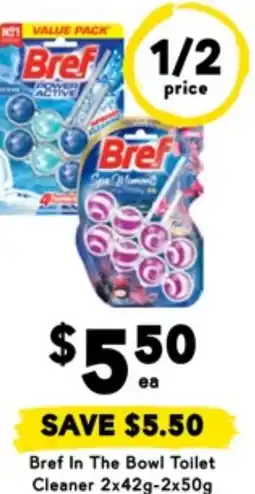 Drakes Bref in the bowl toilet cleaner offer