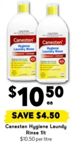 Drakes Canesten hygiene laundry rinse offer