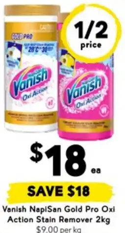 Drakes Vanish napisan gold pro oxi action stain remover offer