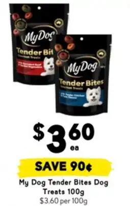 Drakes My dog tender bites dog treats offer