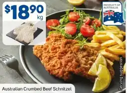Foodland Australian crumbed beef schnitzel offer