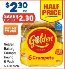 Foodland Golden bakery crumpet round offer