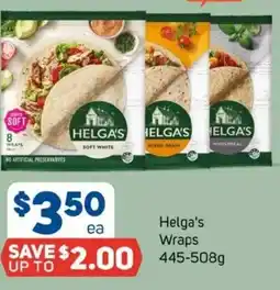 Foodland Helga's wraps offer