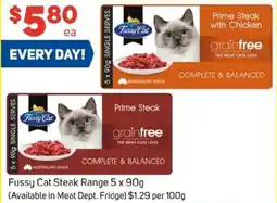 Foodland Fussy cat steak offer
