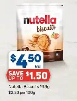 Foodland Nutella biscuits offer