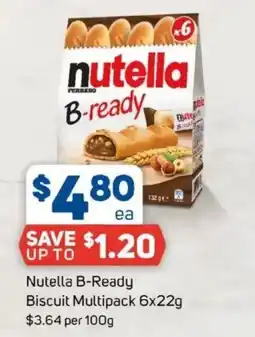 Foodland Nutella b-ready biscuit offer