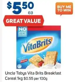 Foodland Uncle tobys vita brits breakfast offer