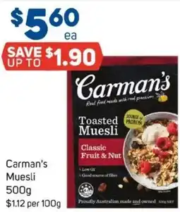 Foodland Toasted protein muesli offer