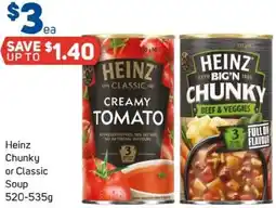 Foodland Heinz chunky or classic soup offer