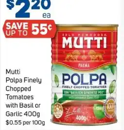 Foodland Polpa finely chopped tomatoes offer