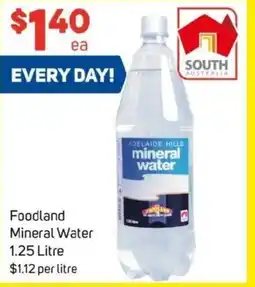 Foodland Adelaide hills mineral water offer