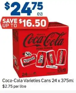 Foodland Coca-cola varieties cans offer