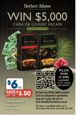Foodland Herbert adams meat pies offer