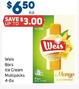 Foodland Weis bars ice cream multipacks offer