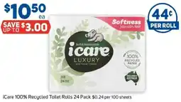 Foodland Icare recycled toilet rolls offer