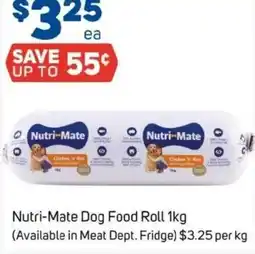 Foodland Nutri-mate dog food roll offer