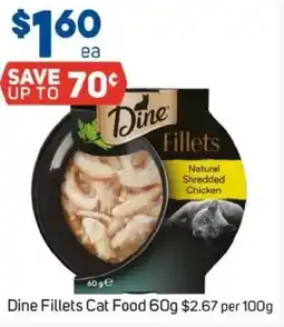 Foodland Dine fillets cat food offer