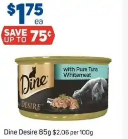 Foodland Dine desire with pure tuna whitemeat offer