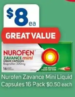 Foodland Nurofen zavance mini liquid capsules offer