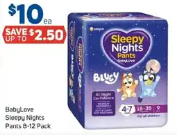 Foodland Babylove sleepy nights pants offer