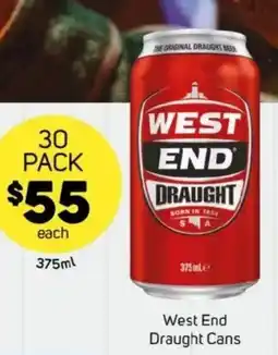 Foodland West end draught cans offer