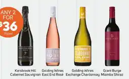 Foodland Kersbrook Hill Golding Wines Cabernet Sauvignon East End Rosé offer