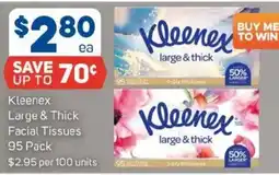 Foodland Kleenex large & thick facial tissues offer