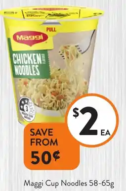 Foodworks Maggi cup noodles offer