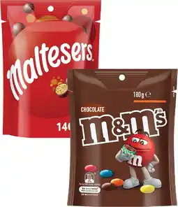 IGA M&M’s 130‑180g, Pods 160g or Maltesers 120‑140g Share Pack Selected Varieties offer