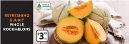 Foodworks Refreshing & juicy whole rockmelons offer