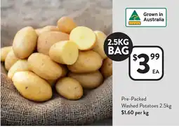 Foodworks Pre-Packed Washed Potatoes offer