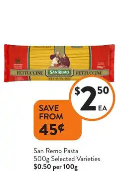 Foodworks San Remo Pasta offer