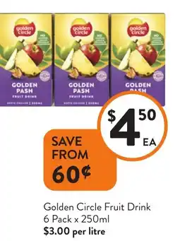Foodworks Golden Circle Fruit Drink offer