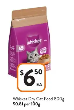 Foodworks Whiskas Dry Cat Food offer