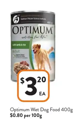 Foodworks Optimum Wet Dog Food offer