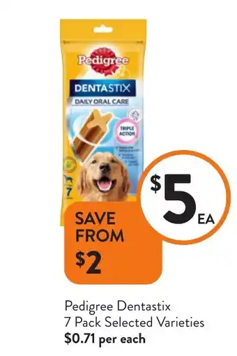 Foodworks Pedigree Dentastix offer