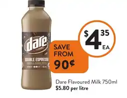 Foodworks Dare Flavoured Milk offer