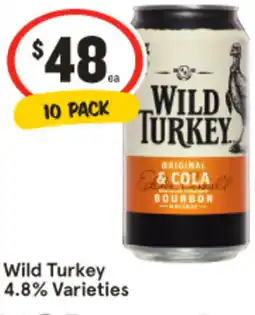 IGA Liquor Wild Turkey 4.8% Varieties offer
