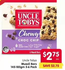 Spar Uncle Tobys Muesli Bars offer
