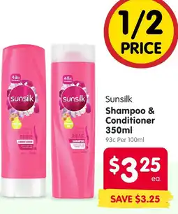 Spar Sunsilk Shampoo & Conditioner offer