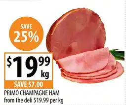 Supabarn PRIMO CHAMPAGNE HAM offer