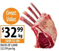 Supabarn RACKS OF LAMB offer